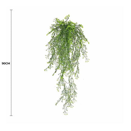 Artificial Hanging Plant (Natural Green) UV Resistant 90cm.