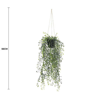 Artificial Hanging Pearls (Potted) 56cm UV Resistant.