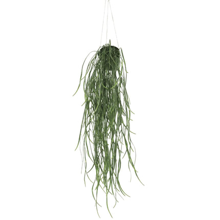 Artificial Hanging Potted Plant (Willow Leaf) 66cm UV Resistant.