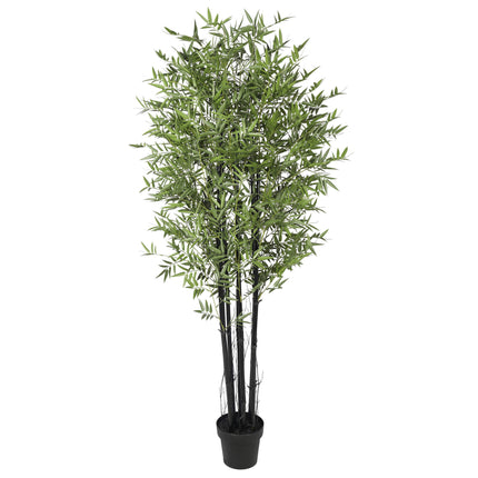 Premium Potted Artificial Black Bamboo Tree UV Resistant 180cm.