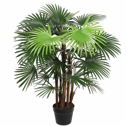 Artificial Wide Leaf Fan Palm Tree 90cm.