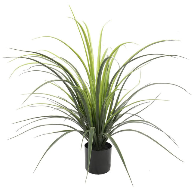 Potted Artificial Long Grass (Yucca Grass) 75cm UV Resistant.