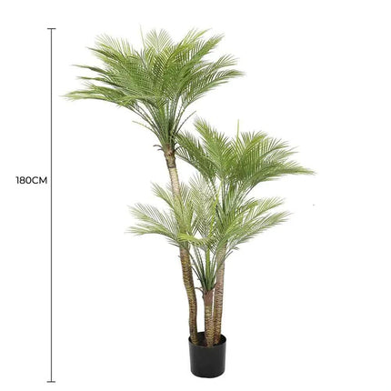 Artificial Parlour Palm Tree 180cm Multi Trunk UV Resistant.