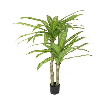 Artificial Multi Head Dracaena Tree with Mixed Green Leaves (Real Touch) 130cm.