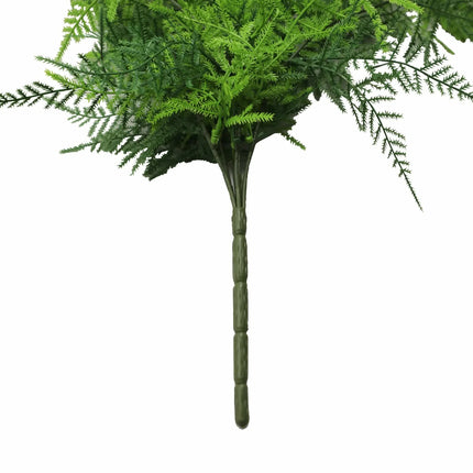 Artificial Hanging Lace Fern Vivid Green Garland Bush UV Resistant and Fire Rated 15cm x 76cm.