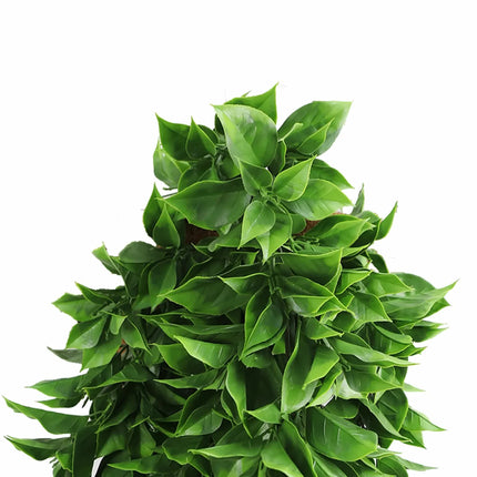 Artificial Dense Hanging Flowering Pothos Bush Vivid Green UV Resistant and Fire Rated 27cm x 72cm.