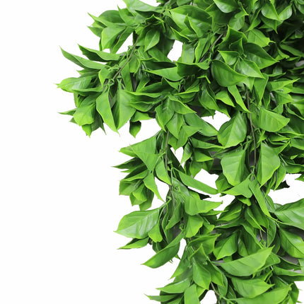 Artificial Dense Hanging Flowering Pothos Bush Vivid Green UV Resistant and Fire Rated 27cm x 72cm.