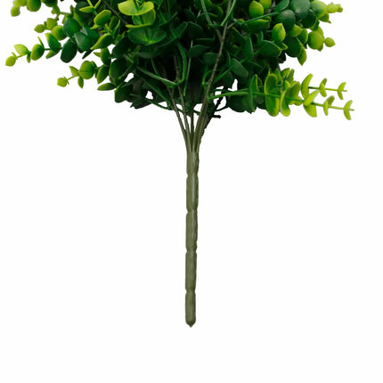 Artificial Dense Hanging Lush Green Eucalyptus Garland Bush UV Resistant and Fire Rated 18cm x 77cm.