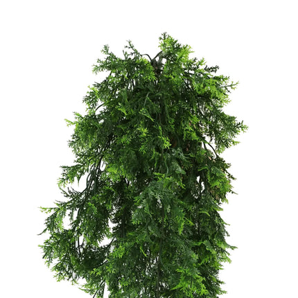 Artificial Mossy Hanging Cedar Vine Garland Bush UV Resistant and Fire Rated 22cm x 76cm.