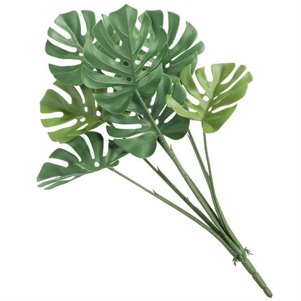 Artificial Monstera Split Leaf Philodendron Plant Stem 60cm UV Resistant.
