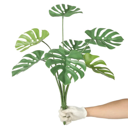 Artificial Monstera Split Leaf Philodendron Plant Stem 60cm UV Resistant.