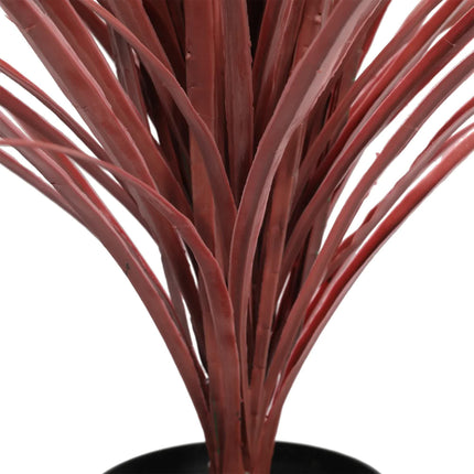 Burgundy Potted Artificial Long Grass (Yucca Grass) 115cm UV Resistant.