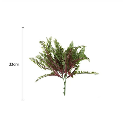 Artificial Royal Purple Fern Stem UV Resistant 33cm.