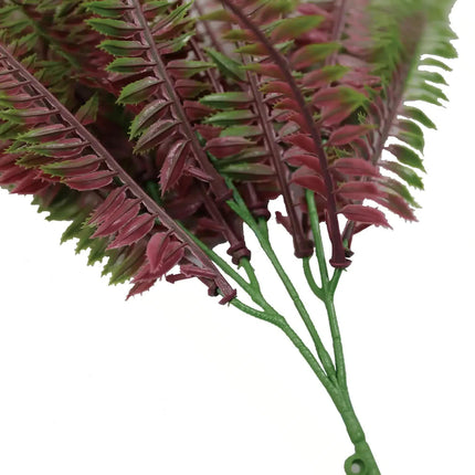 Artificial Royal Purple Fern Stem UV Resistant 33cm.