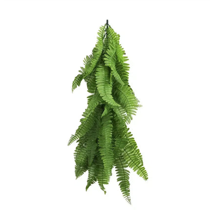 Artificial Extendable Hanging Bright Green Hanging Fern Bush Vine UV Resistant 55cm.