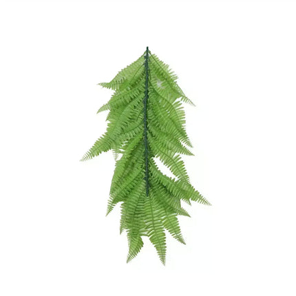 Artificial Extendable Hanging Bright Green Hanging Fern Bush Vine UV Resistant 55cm.