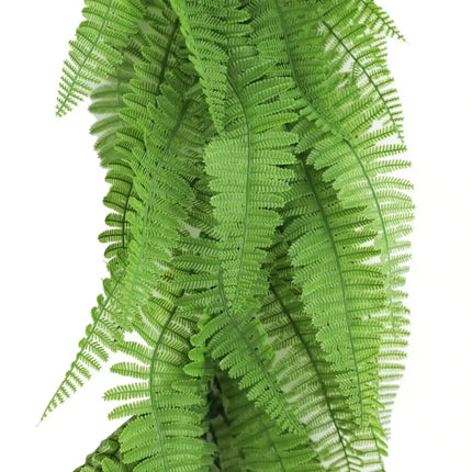 Artificial Extendable Hanging Bright Green Hanging Fern Bush Vine UV Resistant 55cm.