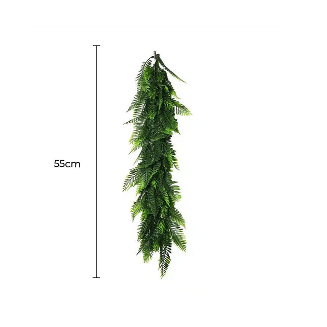 Artificial Extendable Hanging Bracken Fern Garland UV Resistant 55cm.
