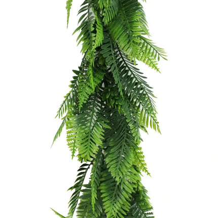 Artificial Extendable Hanging Bracken Fern Garland UV Resistant 55cm.