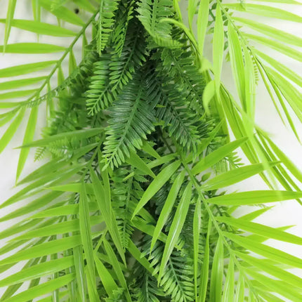 Artificial Extendable Hanging Tropical Palm and Fern Vine 55cm UV Resistant.