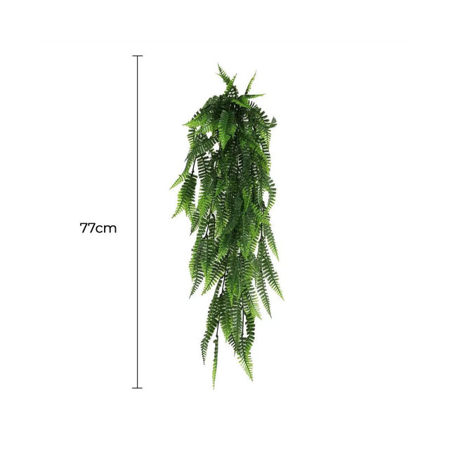 Artificial Hanging Bracken Fern Stem UV Resistant 77 cm.
