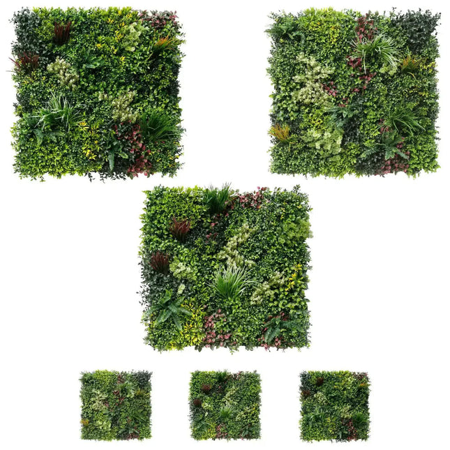 Luxury Triptych Vertical Garden / Living Wall Set 3 of Pieces 1m x 1m (3 SQM Set) UV Resistant.