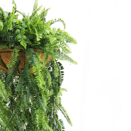 Artificial Hanging Fern Basket UV Resistant 45cm x 125cm.