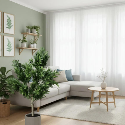 Premium Artificial Olive Tree 130cm UV Resistant.