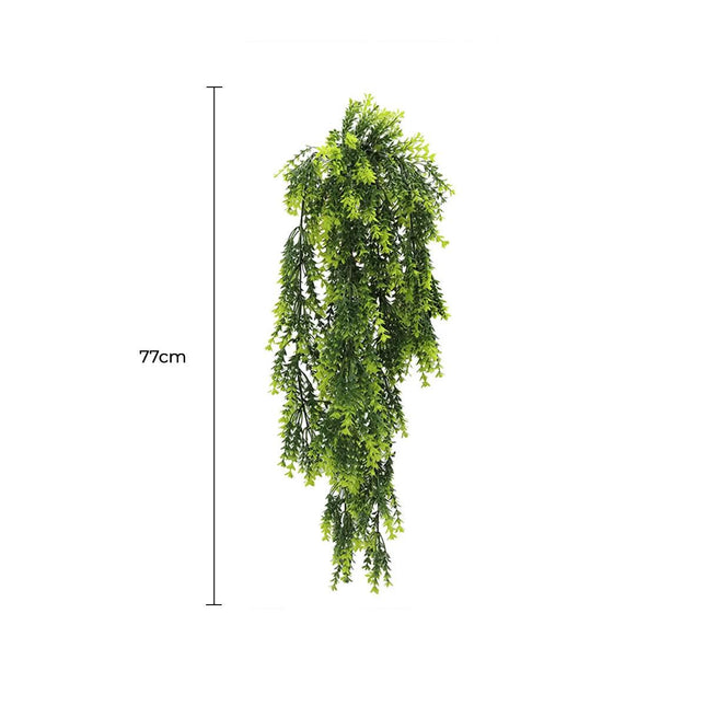 Artificial Mixed Green Evergreen Foliage 77cm UV Resistant.