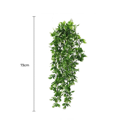 Artificial Mixed Green & White Hanging Jasmine 73cm UV Resistant.