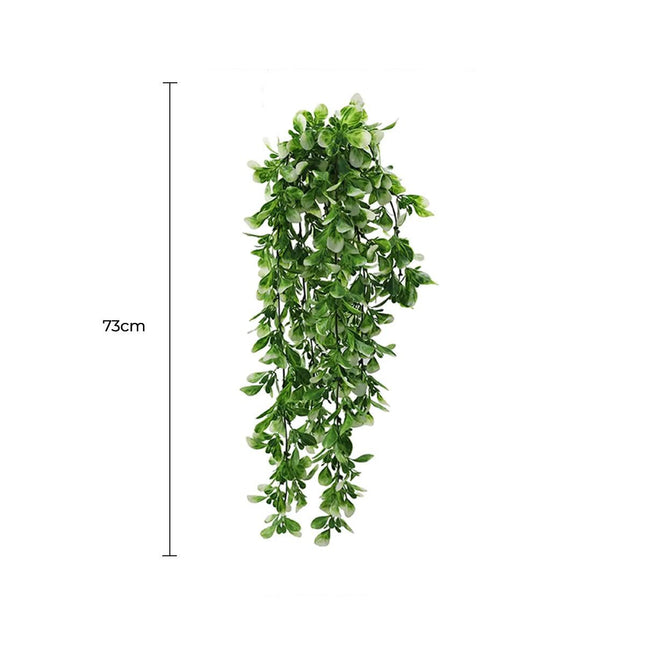 Artificial Mixed Green & White Hanging Jasmine 73cm UV Resistant.