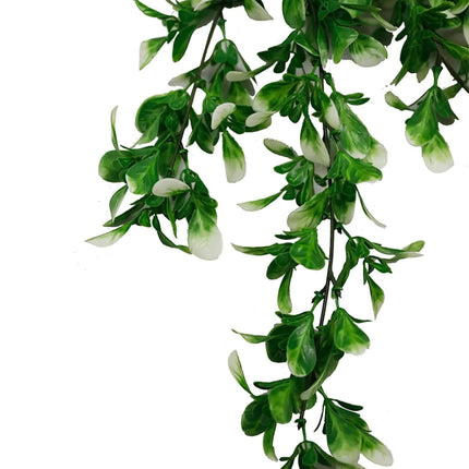 Artificial Mixed Green & White Hanging Jasmine 73cm UV Resistant.
