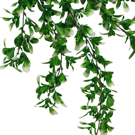 Artificial Mixed Green & White Hanging Jasmine 73cm UV Resistant.