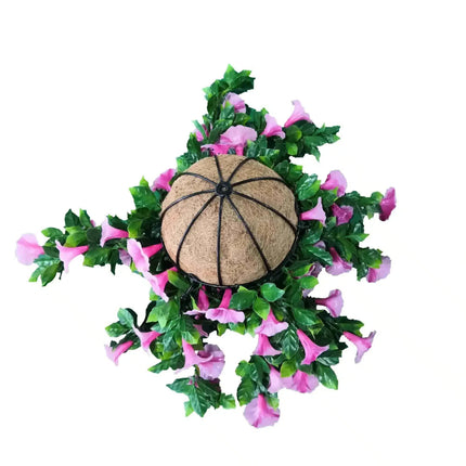 Artificial Petunia Hanging Basket UV Resistant 28cm.