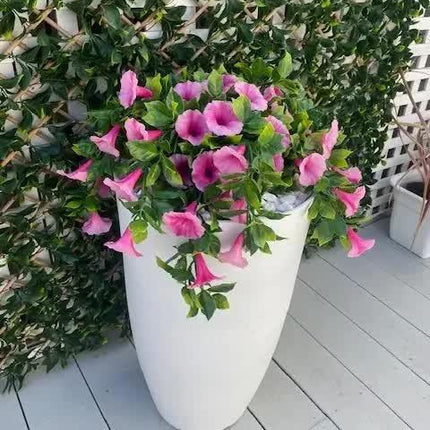 Artificial Petunia Hanging Basket UV Resistant 28cm.