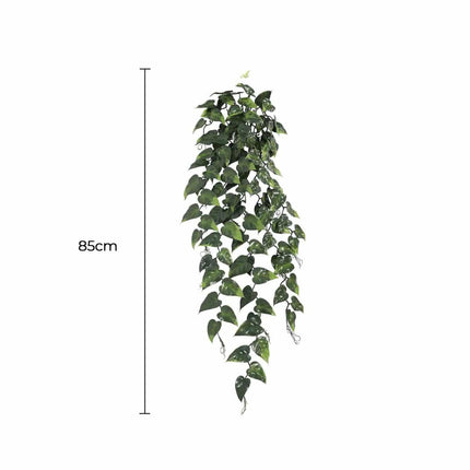 Hanging Artificial Pothos / Philodendron Plant UV Resistant 85cm.
