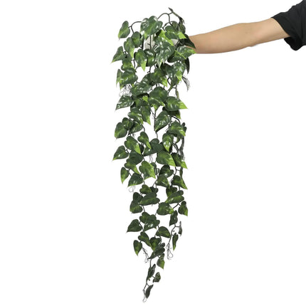 Hanging Artificial Pothos / Philodendron Plant UV Resistant 85cm.