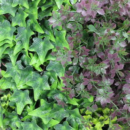 Lush Botanical Mosaic Artificial Vertical Garden / Green Wall Panel 1m x 1m UV Resistant.