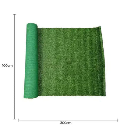 Landscape Series Artificial Grass Roll (Synthetic Grass DIY Turf) Green Backing 3m x 1m.