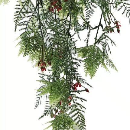 Artificial Hanging Christmas Myrtle and Flowering Holly UV Resistant 78cm.