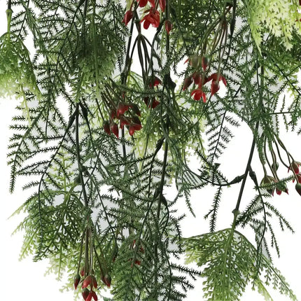 Artificial Hanging Christmas Myrtle and Flowering Holly UV Resistant 78cm.