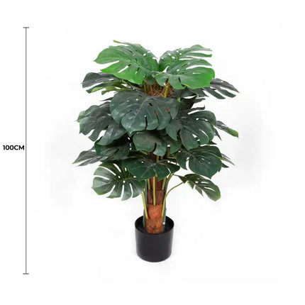 Premium Artificial Monstera Deliciosa Tree 100cm.