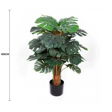Premium Artificial Monstera Deliciosa Tree 100cm.