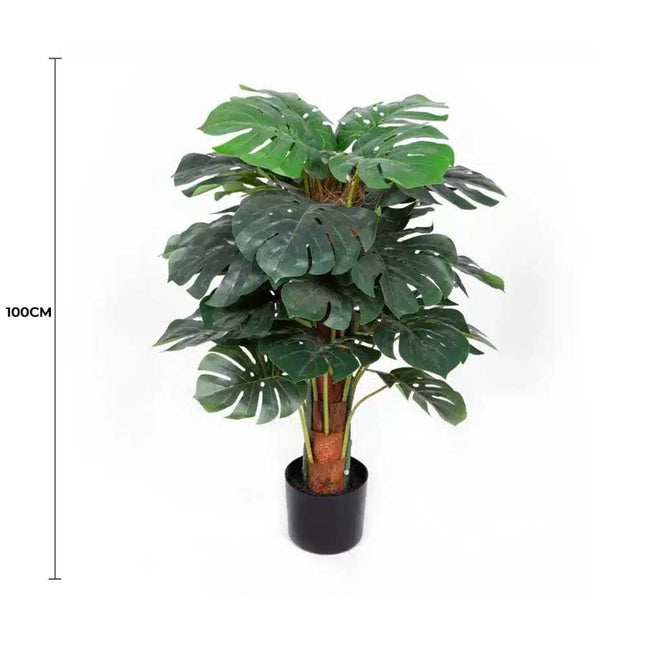 Premium Artificial Monstera Deliciosa Tree 100cm.
