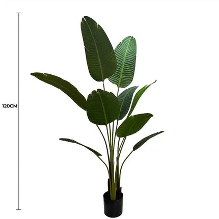 Grand Artificial Potted Travellers Palm (Banana Palm Tree) 120cm.