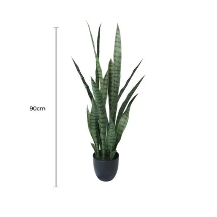 Artificial Snake Plant Sansevieria UV Resistant 90cm.
