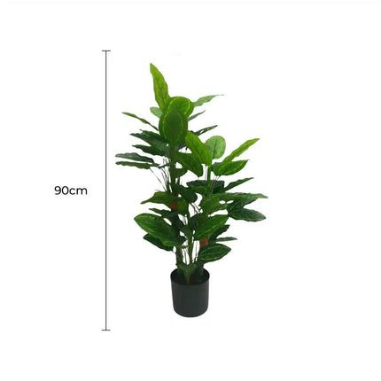Premium Artificial Cordyline Fructicosa Green / Ti Plant 90cm.