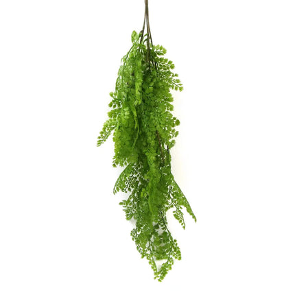 Hanging Native Green Dense Maiden Hair Fern Bush UV Resistant 80cm.