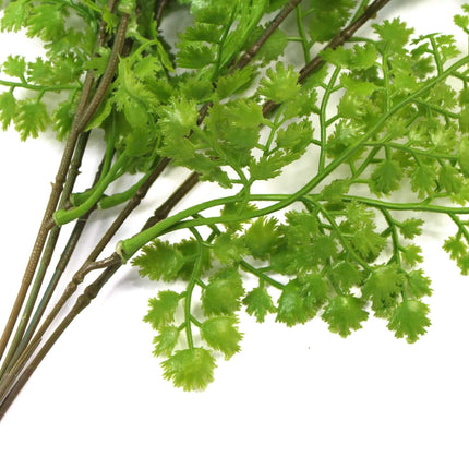 Hanging Native Green Dense Maiden Hair Fern Bush UV Resistant 80cm.