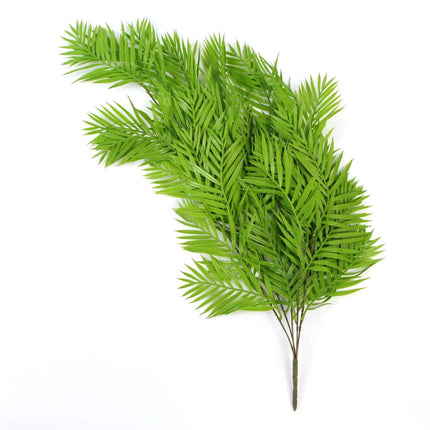 Hanging Fresh Green Bamboo Leaf Fern UV Resistant 80cm.